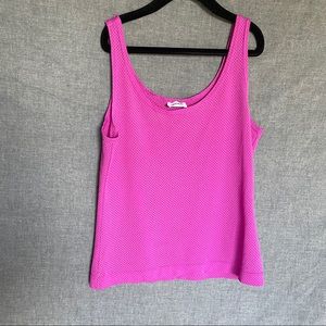 Purple mesh tank top
